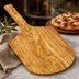 Thumbnail image #3 for American Metalcraft Olive Wood Rectangular Serving Peel with Short Handle, 22-Inch Overall Length