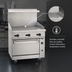 Thumbnail image #3 for Wolf Challenger XL 36-Inch Commercial Gas Range with Thermostatic Griddle and Convection Oven