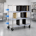 Thumbnail image #3 for New Age Mobile Aluminum Tray Drying Rack, 3 Levels, 120-Tray Capacity
