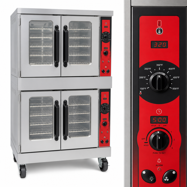 Product image #3 for Vulcan VC55ED Double-Deck Electric Convection Oven, Standard Depth, 25 kW