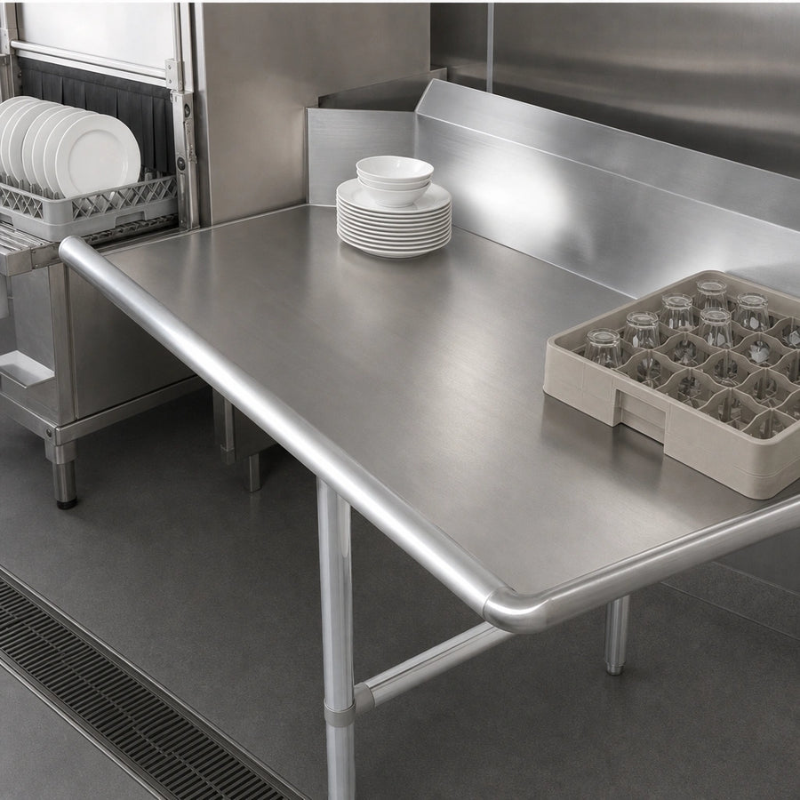 Straight Clean Dishtable Design