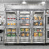 Thumbnail image #2 for Continental Refrigerator 3FNSAGDHD Three-Section Display Reach-In Freezer with Glass Half Doors