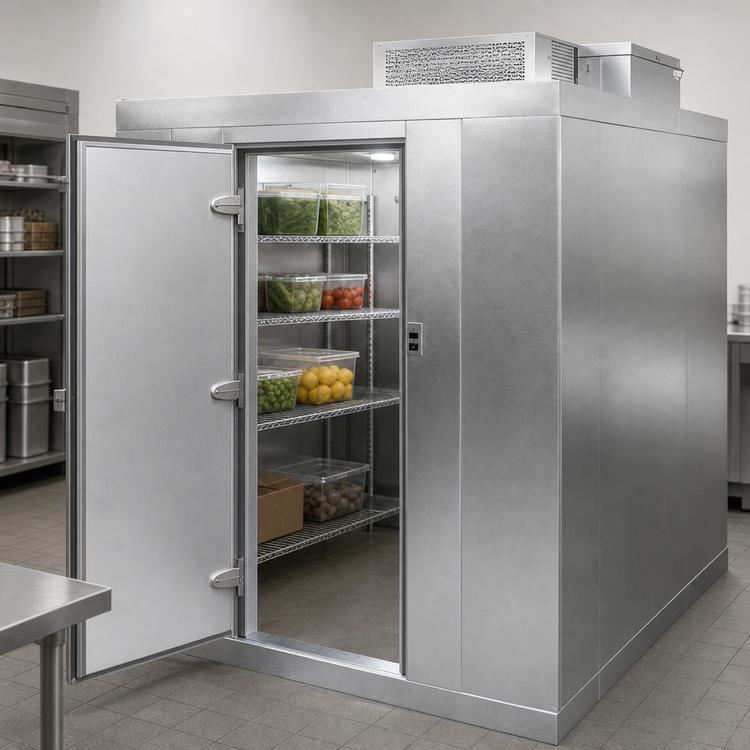 Product image #3 for Norlake Kold Locker Indoor Floorless Walk-In Cooler with Self-Contained R290 Refrigeration, 8' x 12' x 7'4" H