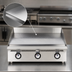 Thumbnail image #3 for Ultra-Max 36-Inch Countertop Gas Griddle with Manual Controls and Polished Steel Plate