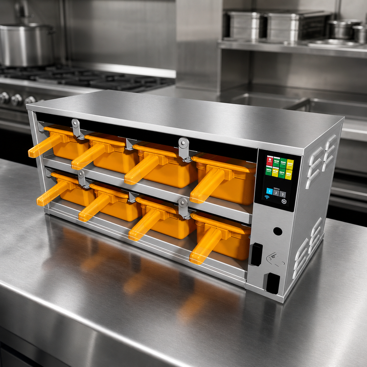 Product image #4 for Duke ReadyFlex™ RFHU-24-4 4-Compartment Countertop Hot Holding Cabinet