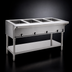 Thumbnail image #3 for Eagle Group 63-1/2-Inch Natural Gas Hot Food Table with 4 Dry Wells, Open Base, and Undershelf