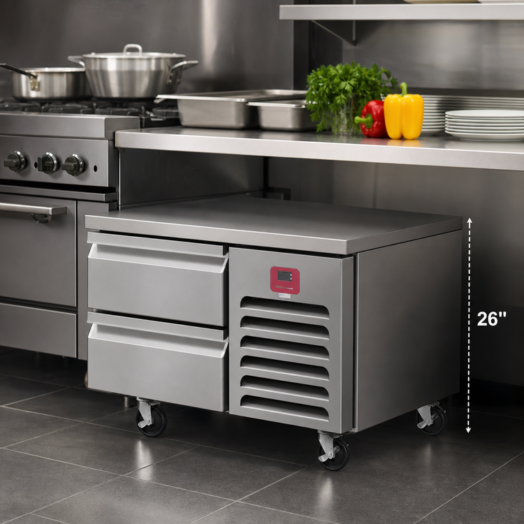 Product image #3 for Southbend Platinum 72-Inch Low-Height Self-Contained Refrigerated Base with 4 Drawers