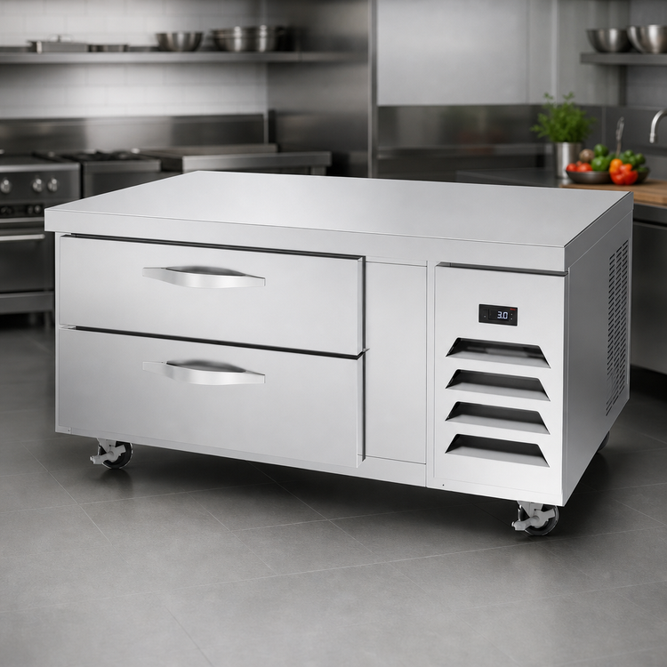Product image #3 for Beverage-Air Cross Temp 48-Inch Two-Drawer Convertible Refrigerated/Freezer Chef Base