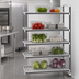 Thumbnail image #3 for Cambro Camshelving Elements XTRA 5-Tier Vented Stationary Add-On Shelving Unit, 24-Inch Wide x 21-Inch Deep x 64-Inch High, Speckled Gray