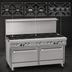 Thumbnail image #3 for Southbend Ultimate 60-Inch Gas Restaurant Range with 2 Standard Ovens and 9 Open Burners