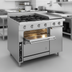 Thumbnail image #2 for Titan JTRH-236C Heavy Duty 36 Inch Gas Range with Stacked Standard and Convection Ovens