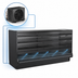 Thumbnail image #3 for Fusion® Remote DX Refrigerated Self-Service Display Case with 3 Solid Shelves, Open Flat, 148-1/2 Inch W