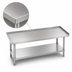 Thumbnail image #3 for Advance Tabco 48-Inch x 24-Inch Stainless Steel Equipment Stand with Open Base and Adjustable Undershelf