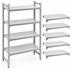 Thumbnail image #4 for Cambro Camshelving Premium 21-Inch x 60-Inch Solid Shelf Kit, Speckled Gray