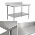 Thumbnail image #3 for John Boos Stallion 84-Inch x 36-Inch 16-Gauge Stainless Steel Work Table with 5-Inch Backsplash and Adjustable Undershelf
