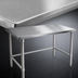 Thumbnail image #3 for John Boos 72 x 48 Inch 16 Gauge 300 Series Stainless Steel Top Work Table with Stallion Safety Edge