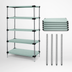 Thumbnail image #3 for Quantum Stainless Steel Solid Shelving Starter Kit, 48