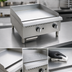 Thumbnail image #3 for Comstock-Castle 48-Inch Countertop Gas Griddle with Chrome-Plated Plate and Thermostat Controls