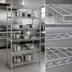Thumbnail image #3 for EAGLEbrite 5-Tier Stationary Starter Wire Shelving Unit, 72 x 21 x 86 Inches, Zinc Finish