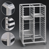 Thumbnail image #3 for Channel Manufacturing 36-Inch High Double-Section Aluminum Cafeteria Tray Rack for 18 x 26 Trays