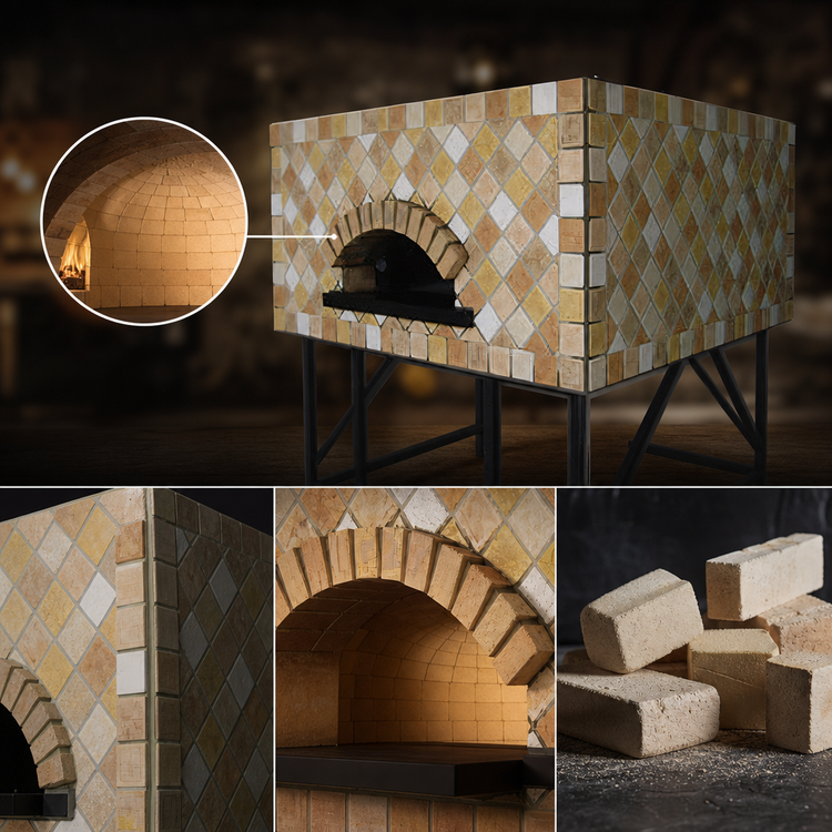 Product image #3 for Univex DOME55S Artisan Stone Hearth Square Gas Pizza Dome Oven with Iron Stand, 11-Pizza Capacity
