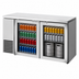 Thumbnail image #3 for True Two-Section Back Bar Cooler with Glass Hinged Doors, 60-1/8 Inch Wide, Stainless Steel