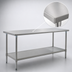 Thumbnail image #3 for Eagle Group Budget Series 60-Inch x 36-Inch Stainless Steel Work Table with Adjustable Undershelf