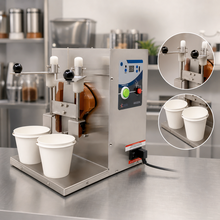 Product image #4 for Omcan USA Double Spindle Drink Shaking Machine with Double Cup Holder