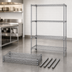Thumbnail image #3 for Quantum 54 in. W x 14 in. D x 54 in. H Stationary Wire Shelving Starter Kit, 4 Shelves, 304 Stainless Steel