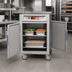 Thumbnail image #3 for Metro C5 6 Series Mobile Half-Height Pass-Thru Heated Holding Cabinet with Solid Doors, Universal Wire Slides, 120V