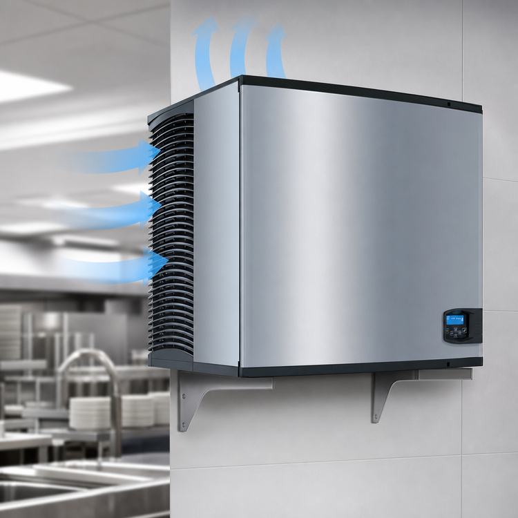 Product image #3 for Manitowoc Indigo NXT Correctional Air-Cooled Self-Contained Dice Cube Ice Maker, 1,196 lb/24 Hr