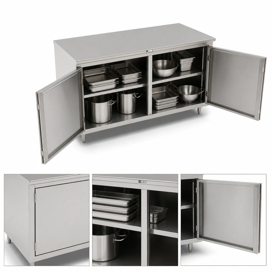 Cabinet Base With Hinged Doors