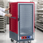 Thumbnail image #3 for Metro C5 Insulation Armour C537-CLFC-4 Mobile Heated Holding & Proofing Cabinet, 3/4 Height, Clear Door, 120V, 14 Sheet Pan Capacity