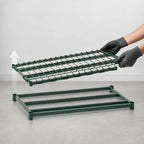 Thumbnail image #3 for Metro Super Erecta 2130DRK3 Dunnage Shelf, 30" W x 21" D, Lift-Off Wire Deck, Green Epoxy Finish