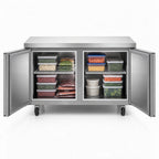 Thumbnail image #3 for Delfield 4560NP Two-Section Worktop/Undercounter Freezer with 2 Solid Doors, Self-Contained Refrigeration, Stainless Steel Exterior