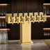 Thumbnail image #3 for Perlick Century Extra High Wide Base Tee Draft Beer Tower, Countertop, Glycol-Cooled, 8 Faucets, Tarnish-Free Brass