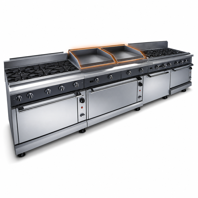 Product image #3 for Vulcan V Series 24-Inch Modular Gas Heavy Duty Range with 2 Hot Tops