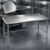 Thumbnail image #3 for Eagle Budget Series 60 Inch x 24 Inch 430 Stainless Steel Work Table with 1-1/2 Inch Rear Up-Turn
