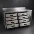 Thumbnail image #3 for Garland Arctic Fire 109-Inch Four-Section Refrigerator Base with 8 Self-Closing Drawers, Remote Refrigeration