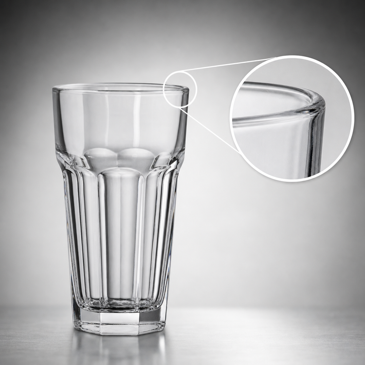 Product image #3 for Anchor Hocking New Orleans 12 oz Cooler Glass, Rim-Tempered, Clear, Stemless