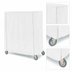 Thumbnail image #3 for Metro Queen Mary & Banquet Cart Cover, 36 x 24 x 74 Inches, White Knitted Polyester