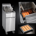 Thumbnail image #3 for Imperial IFS-40-OP 40 lb. Gas Floor Model Open Pot Fryer