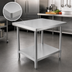 Thumbnail image #3 for BK Resources 30 Inch x 30 Inch Stainless Steel Work Table with Undershelf
