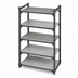 Thumbnail image #3 for Cambro Camshelving Basics Plus 21-Inch x 42-Inch 5-Shelf Solid & Vented Polymer Shelf Kit, Brushed Graphite