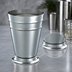 Thumbnail image #3 for Barfly Deluxe Footed Julep Cup, 13.5 oz, Dual Rib, 18/8 Stainless Steel