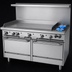 Thumbnail image #3 for Garland G Starfire Pro Series 60-Inch Gas Restaurant Range with 2 Open Burners, 48-Inch Griddle, and 2 Standard Ovens