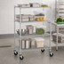 Thumbnail image #3 for Metro Super Erecta Wire Stem Caster Cart, 4-Shelf, 60 x 24 x 69 Inches, Chrome, Polyurethane Casters