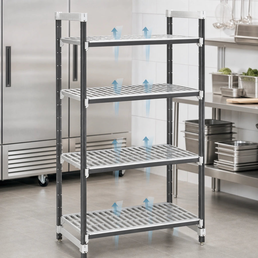 Vented Reinforced Polypropylene Shelves