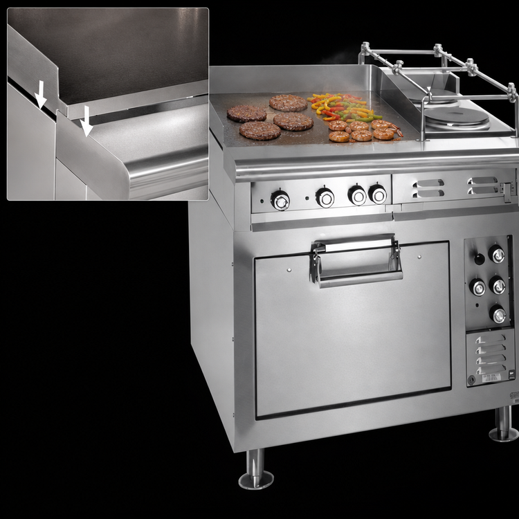 Product image #4 for Lang Marine Heavy-Duty 36-Inch Electric Range with Snap-Action Griddle and Standard Oven Base