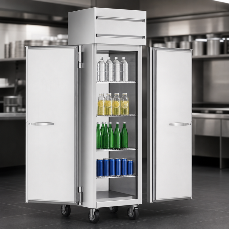Product image #3 for Beverage-Air Horizon Series Top Mount Pass-Thru Warming Cabinet, 1 Section, 2 Solid Doors, 21.17 Cu. Ft.